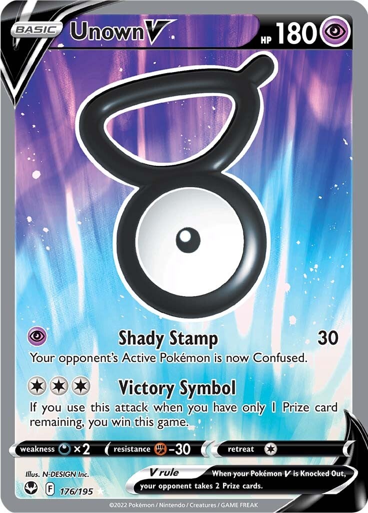 Unown V (176/195) [Sword & Shield: Silver Tempest] | Pegasus Games WI