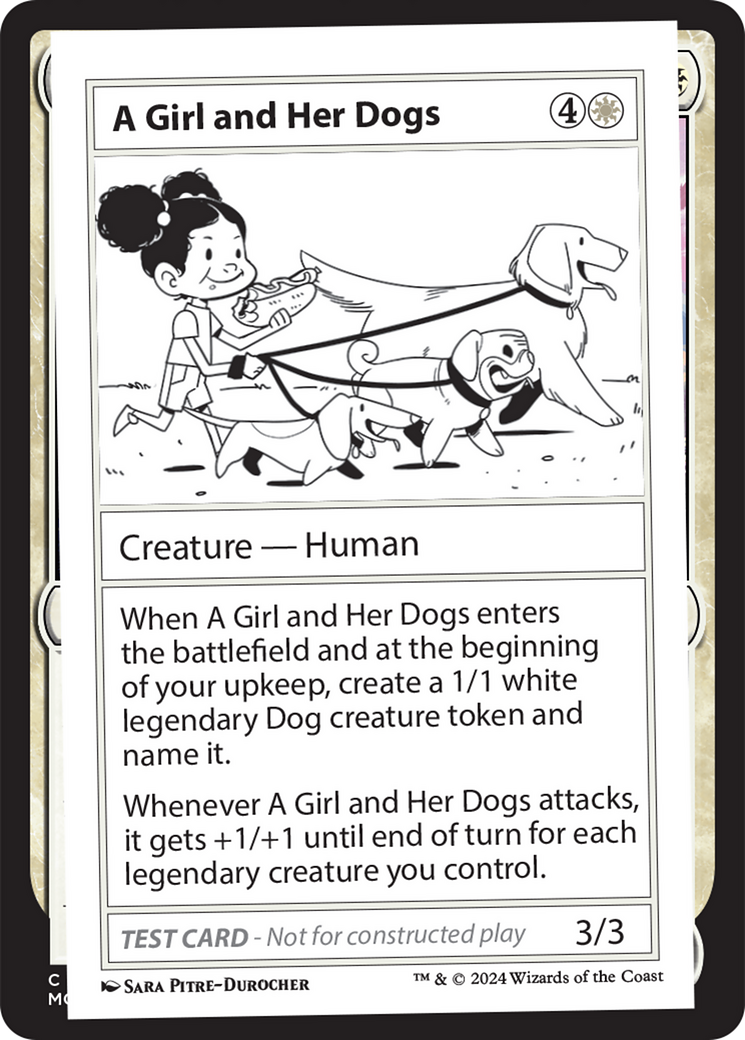 A Girl and Her Dogs [Mystery Booster 2 Playtest Cards] | Pegasus Games WI