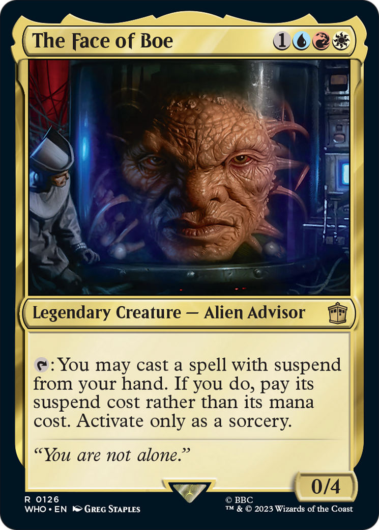 The Face of Boe [Doctor Who] | Pegasus Games WI