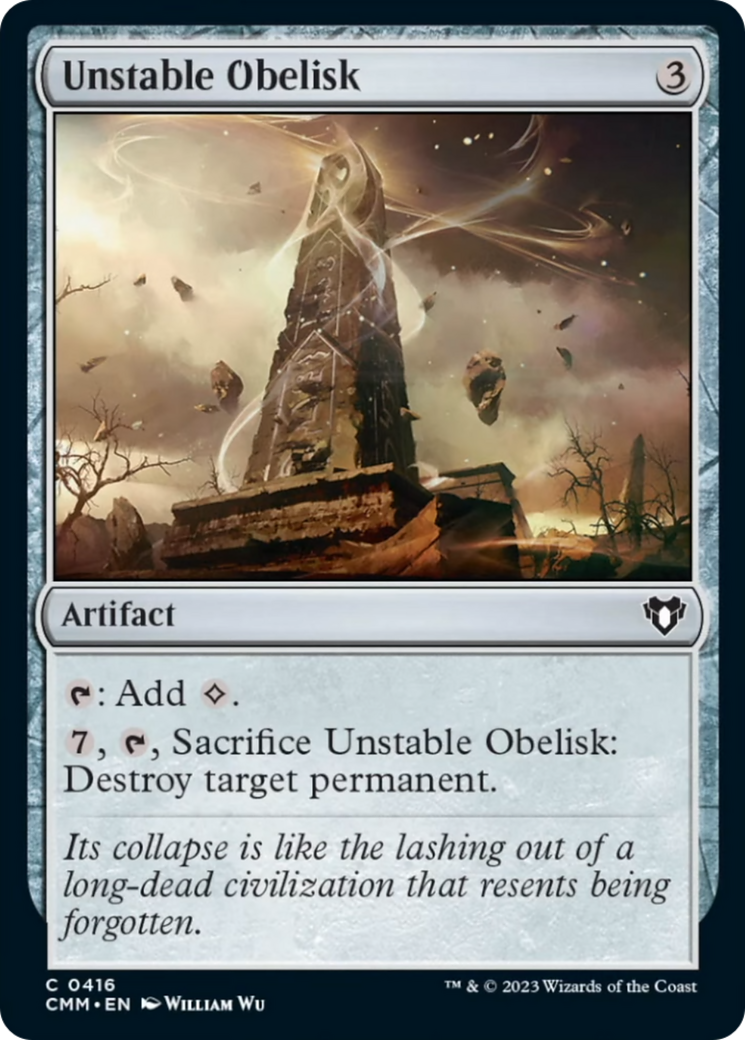 Unstable Obelisk [Commander Masters] | Pegasus Games WI