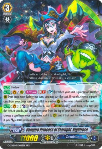 Vampire Princess of Starlight, Nightrose (G-CHB03/006EN) [Rummy Labyrinth Under the Moonlight] | Pegasus Games WI