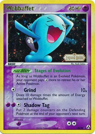 Wobbuffet (28/92) (Stamped) [EX: Legend Maker] | Pegasus Games WI