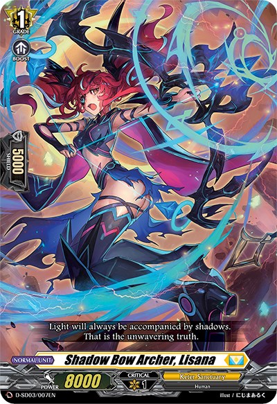 Shadow Bow Archer, Lisana (D-SD03/007EN) [Tohya Ebata: Apex Ruler] | Pegasus Games WI