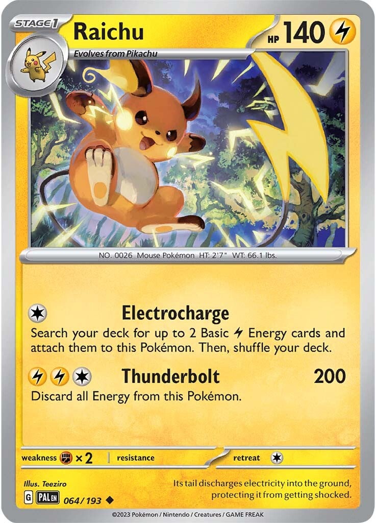 Raichu (064/193) [Scarlet & Violet: Paldea Evolved] | Pegasus Games WI