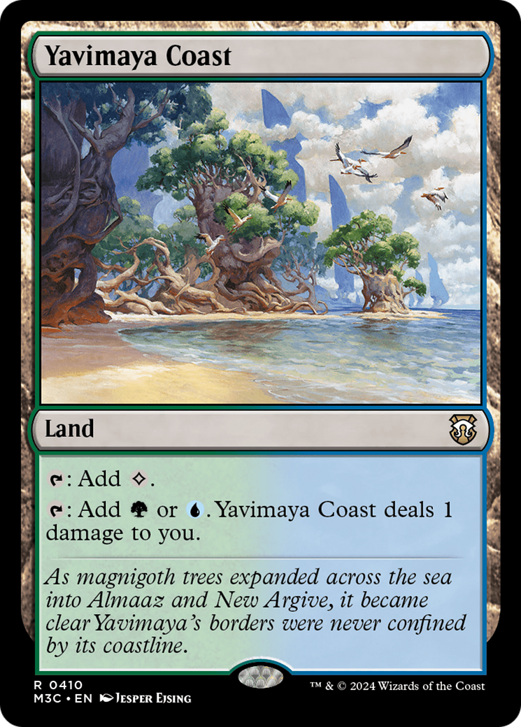 Yavimaya Coast (Ripple Foil) [Modern Horizons 3 Commander] | Pegasus Games WI