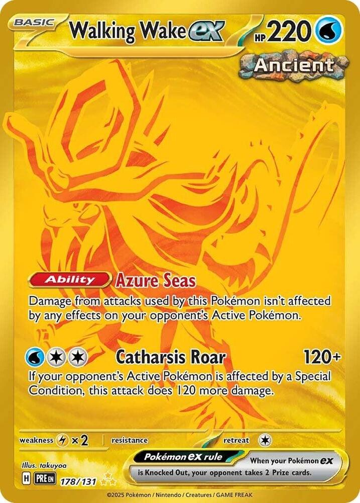 Walking Wake ex (178/131) [Scarlet & Violet: Prismatic Evolutions] | Pegasus Games WI