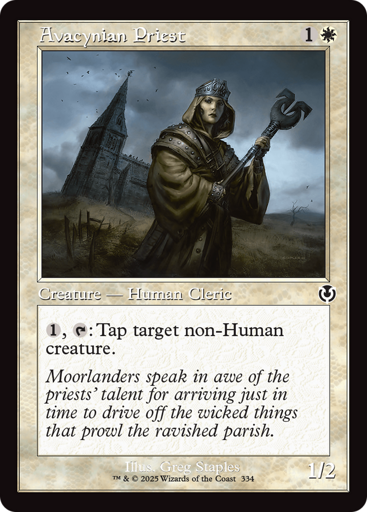Avacynian Priest (Retro Frame) [Innistrad Remastered] | Pegasus Games WI