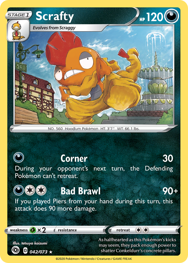 Scrafty (042/073) [Sword & Shield: Champion's Path] | Pegasus Games WI