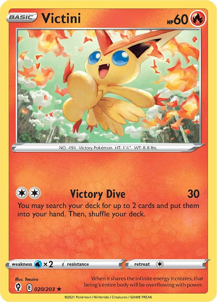 Victini (020/203) [Sword & Shield: Evolving Skies] | Pegasus Games WI