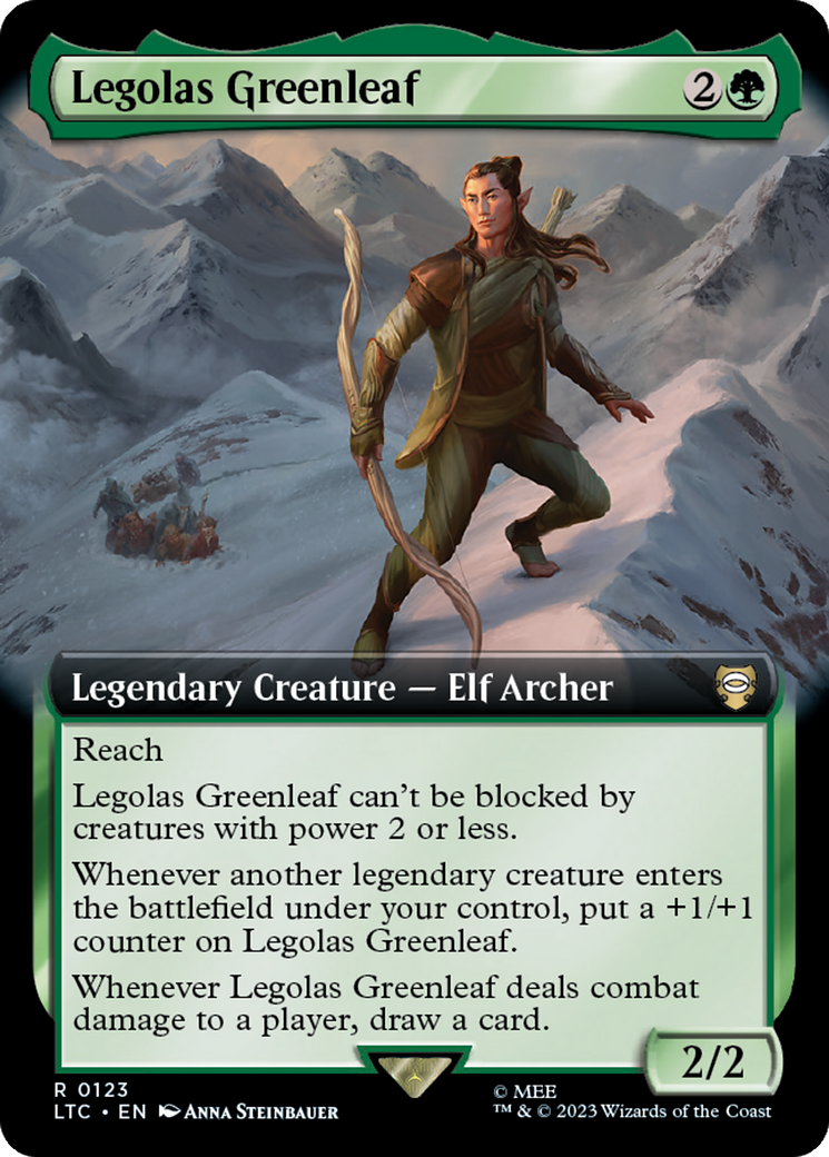 Legolas Greenleaf (Extended Art) [The Lord of the Rings: Tales of Middle-Earth Commander] | Pegasus Games WI