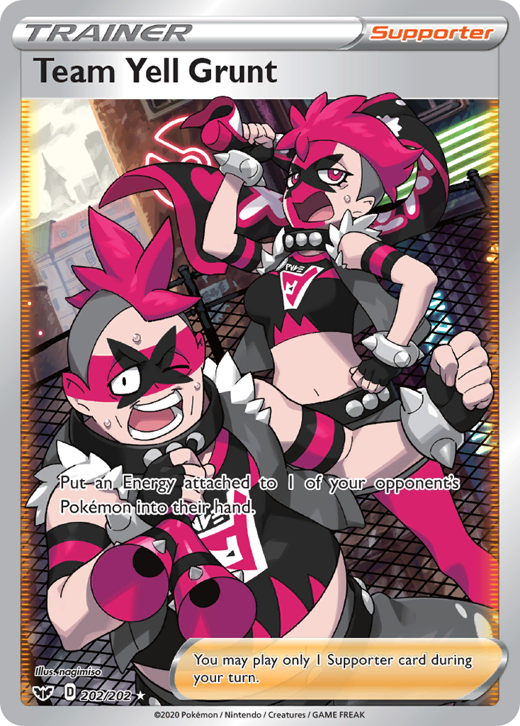 Team Yell Grunt (202/202) [Sword & Shield: Base Set] | Pegasus Games WI