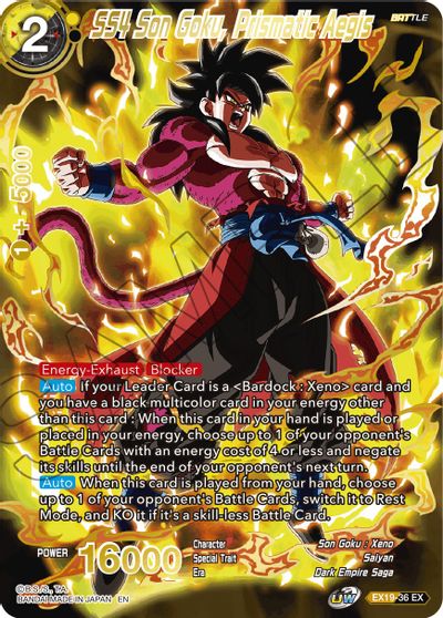 SS4 Son Goku, Prismatic Aegis (EX19-36) [Special Anniversary Set 2021] | Pegasus Games WI
