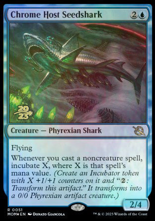 Chrome Host Seedshark [March of the Machine Prerelease Promos] | Pegasus Games WI