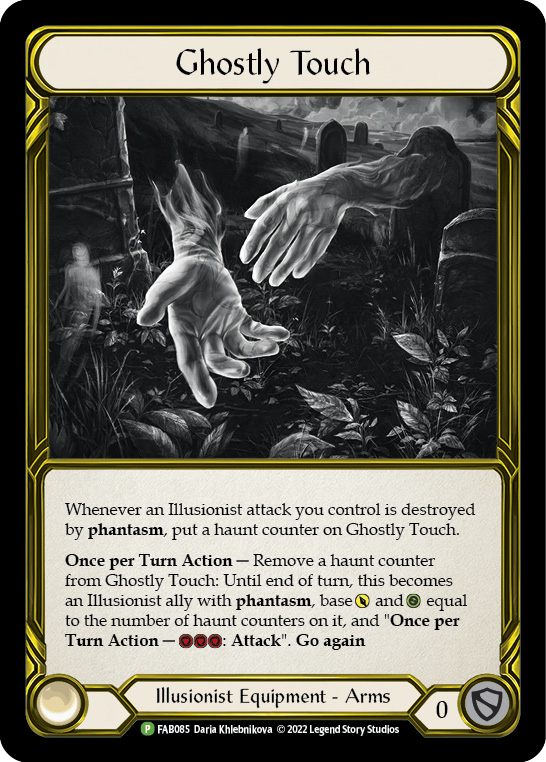 Ghostly Touch (Golden) [FAB085] (Promo)  Cold Foil | Pegasus Games WI