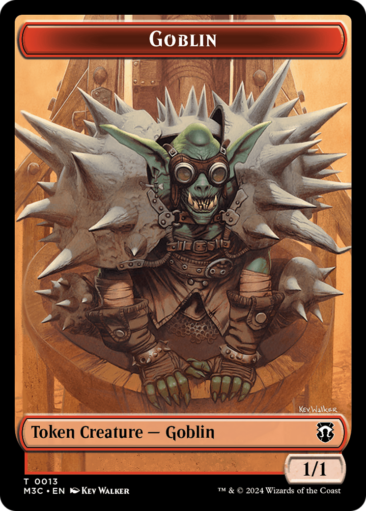 Tarmogoyf // Goblin Double-Sided Token [Modern Horizons 3 Commander Tokens] | Pegasus Games WI