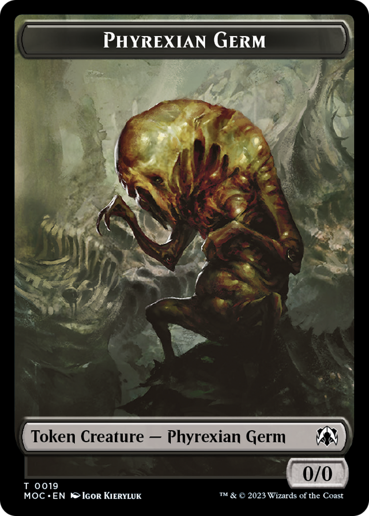 Phyrexian Germ // Myr Double-Sided Token [March of the Machine Commander Tokens] | Pegasus Games WI