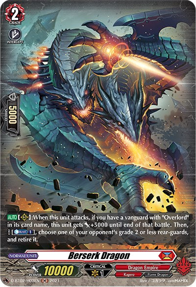 Berserk Dragon (D-BT02/H03EN) [A Brush with the Legends] | Pegasus Games WI