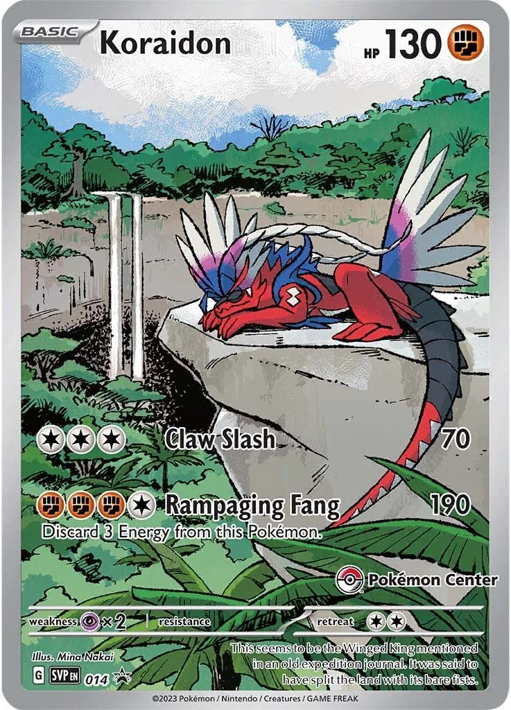 Koraidon (124/198) (Pokemon Center Exclusive) [Scarlet & Violet: Black Star Promos] | Pegasus Games WI