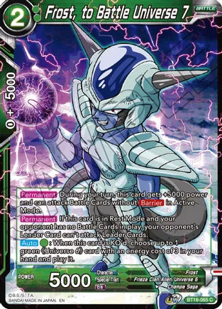 Frost, to Battle Universe 7 (BT16-065) [Realm of the Gods] | Pegasus Games WI