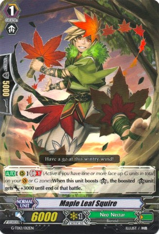 Maple Leaf Squire (G-TD12/012EN) [Flower Princess of Abundant Blooming] | Pegasus Games WI