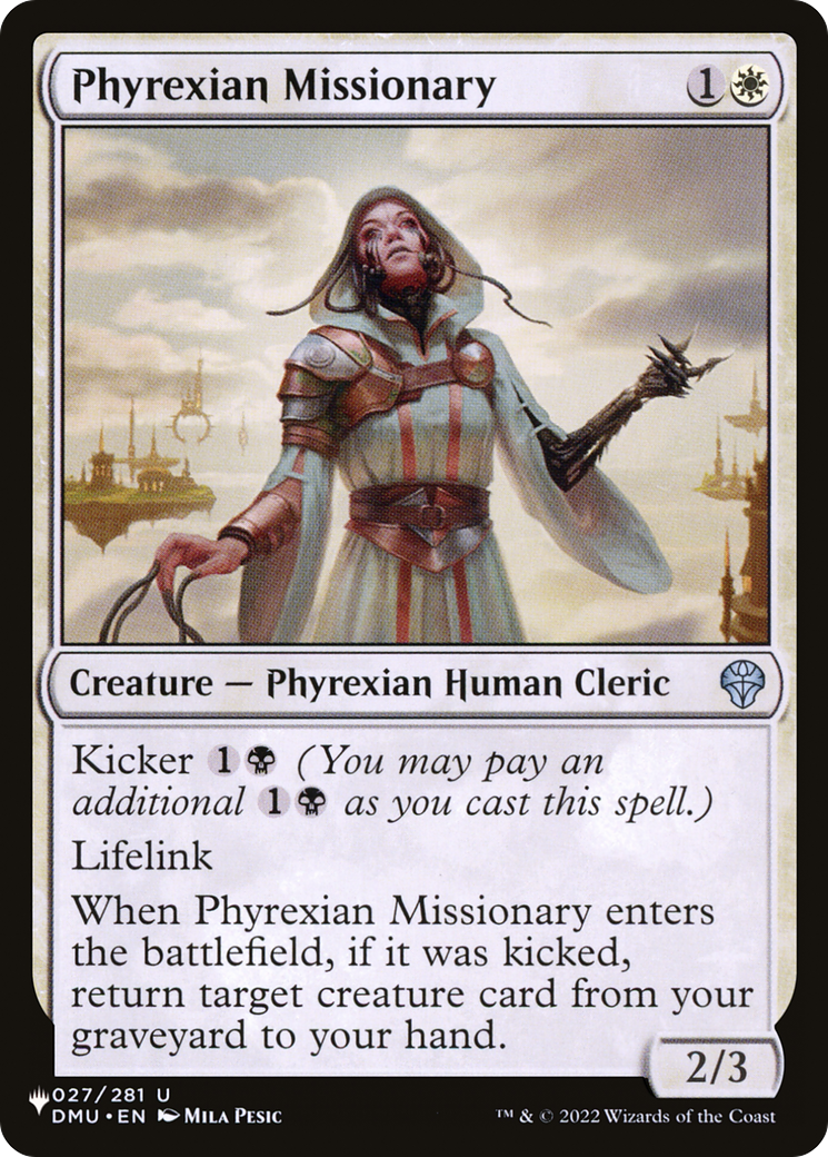 Phyrexian Missionary [The List Reprints] | Pegasus Games WI