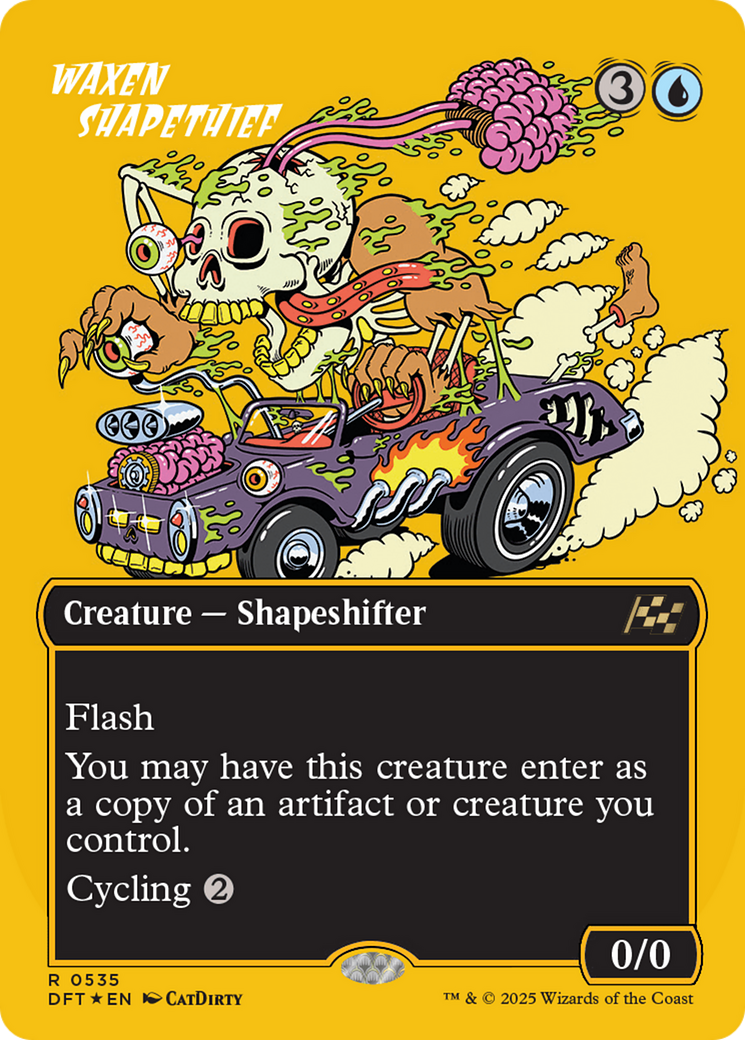 Waxen Shapethief (Borderless) (First-Place Foil) [Aetherdrift] | Pegasus Games WI