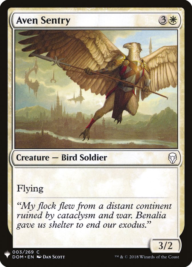 Aven Sentry [Mystery Booster] | Pegasus Games WI