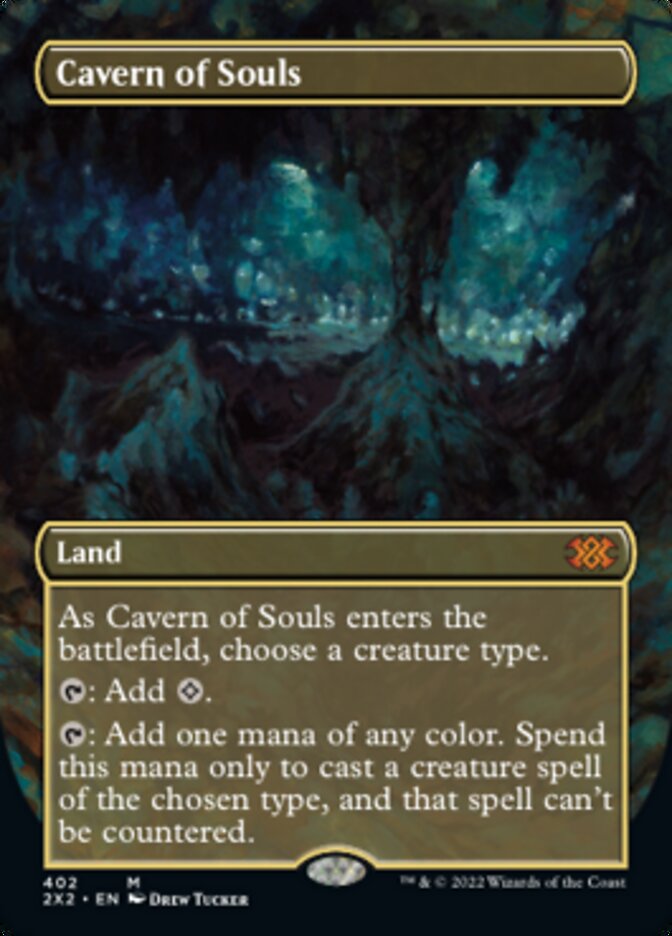Cavern of Souls (Borderless Alternate Art) [Double Masters 2022] | Pegasus Games WI