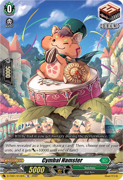 Cymbal Hamster (D-TD01/013EN) [D-TD01: Urara Haneyama -Bandmaster of Blossoming Bonds-] | Pegasus Games WI