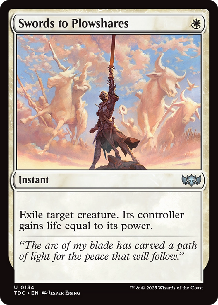 Swords to Plowshares [Tarkir: Dragonstorm Commander] | Pegasus Games WI