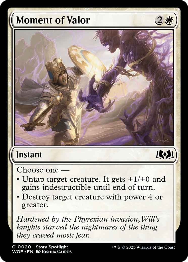 Moment of Valor [Wilds of Eldraine] | Pegasus Games WI