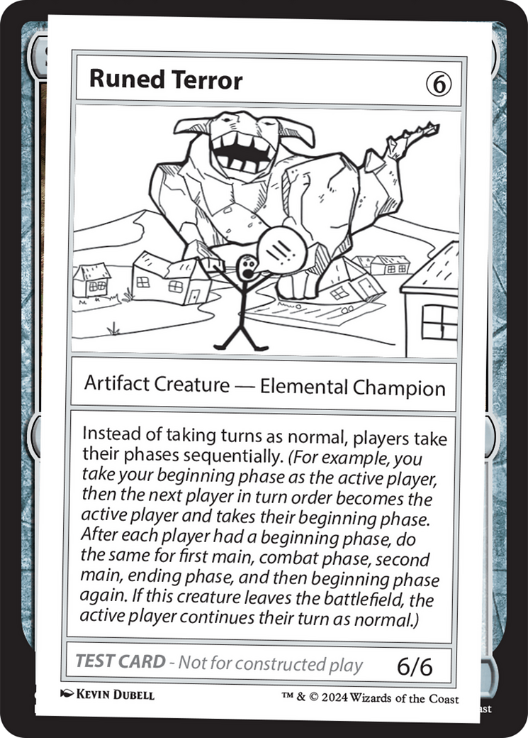 Runed Terror [Mystery Booster 2 Playtest Cards] | Pegasus Games WI