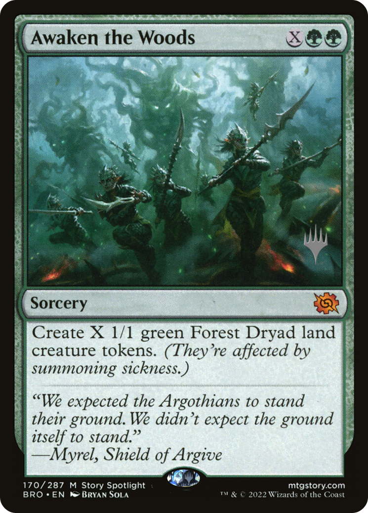 Awaken the Woods (Promo Pack) [The Brothers' War Promos] | Pegasus Games WI