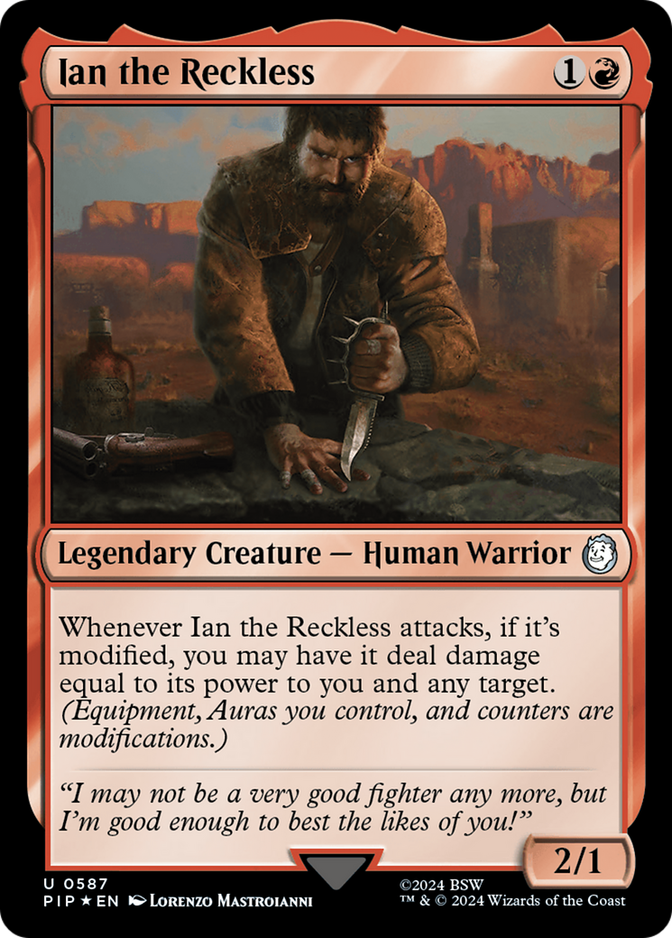 Ian the Reckless (Surge Foil) [Fallout] | Pegasus Games WI