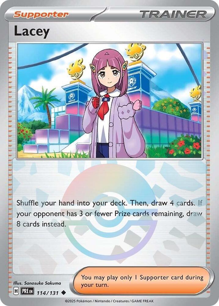 Lacey (114/131) (Poke Ball Pattern) [Scarlet & Violet: Prismatic Evolutions] | Pegasus Games WI