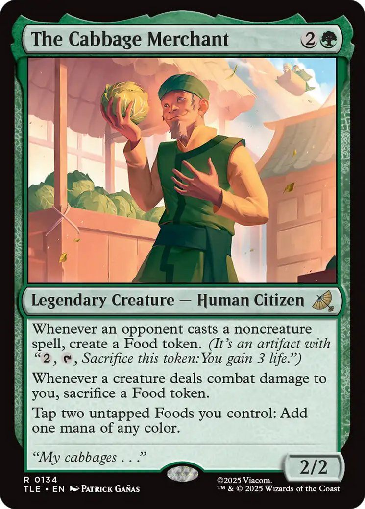 The Cabbage Merchant [Avatar: The Last Airbender: Eternal-Legal] | Pegasus Games WI