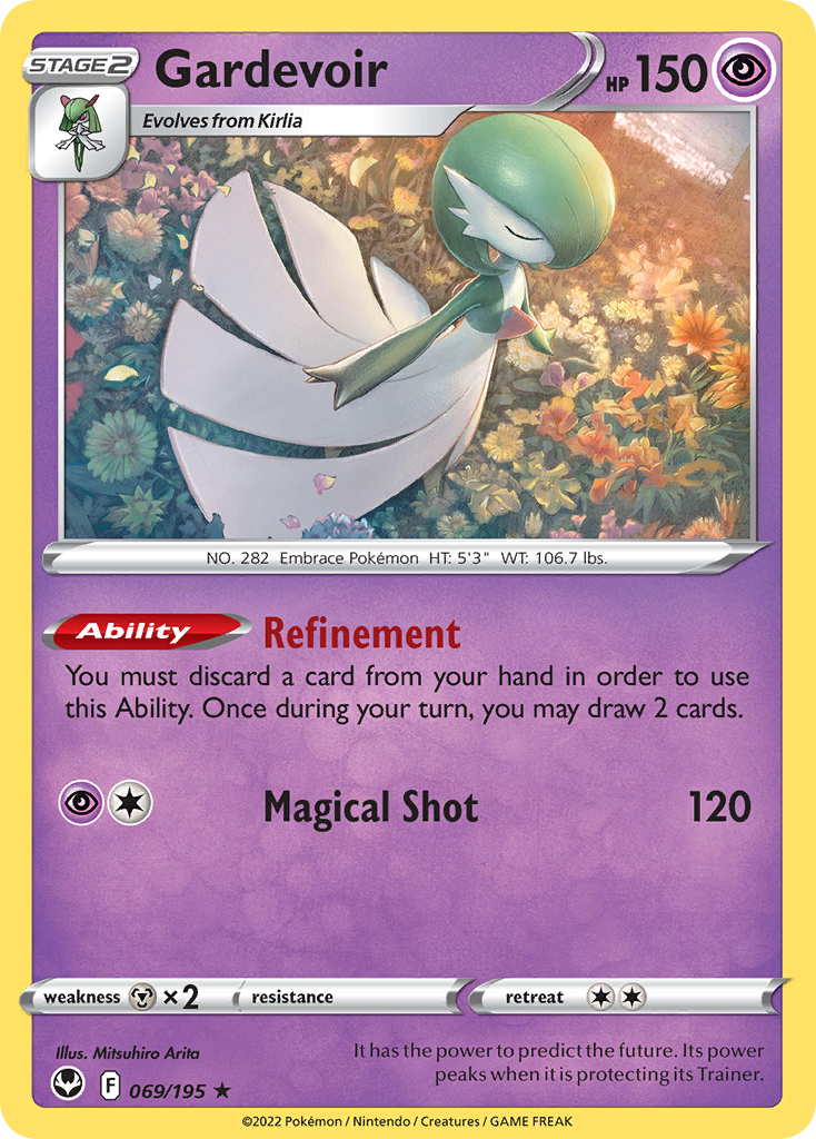 Gardevoir (069/195) (Theme Deck Exclusive) [Sword & Shield: Silver Tempest] | Pegasus Games WI