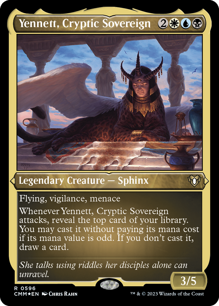 Yennett, Cryptic Sovereign (Foil Etched) [Commander Masters] | Pegasus Games WI