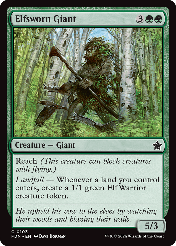 Elfsworn Giant [Foundations] | Pegasus Games WI