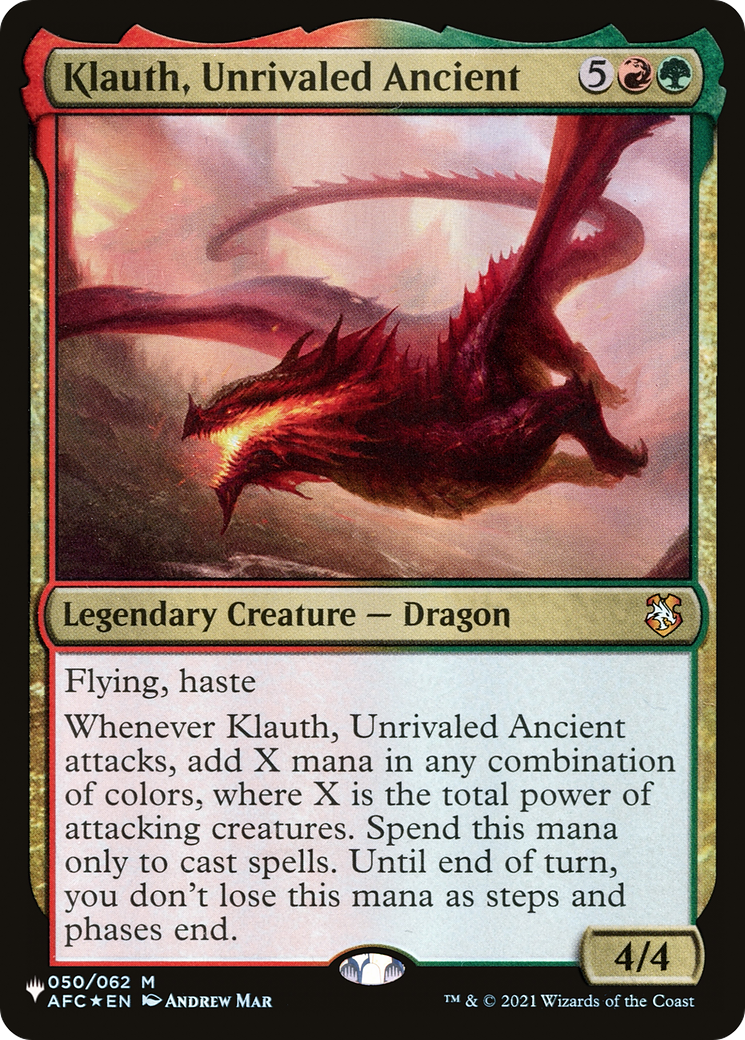 Klauth, Unrivaled Ancient [The List] | Pegasus Games WI