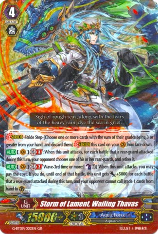 Storm of Lament, Wailing Thavas (G-BT09/002EN) [Divine Dragon Caper] | Pegasus Games WI