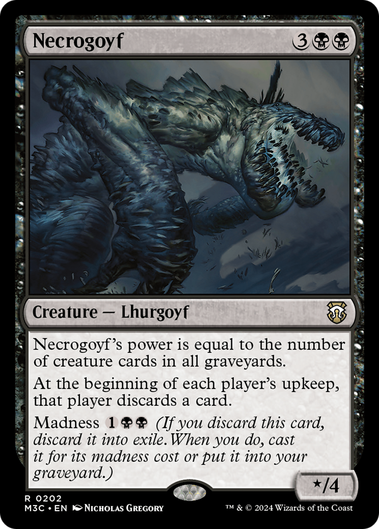 Necrogoyf (Ripple Foil) [Modern Horizons 3 Commander] | Pegasus Games WI