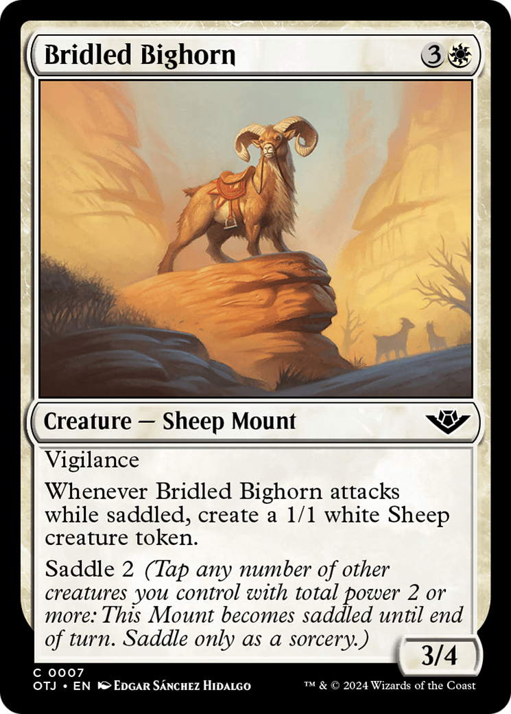 Bridled Bighorn [Outlaws of Thunder Junction] | Pegasus Games WI