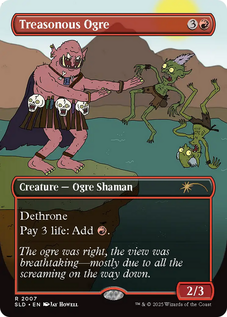 Treasonous Ogre (Rainbow Foil) [Secret Lair Drop Series] | Pegasus Games WI