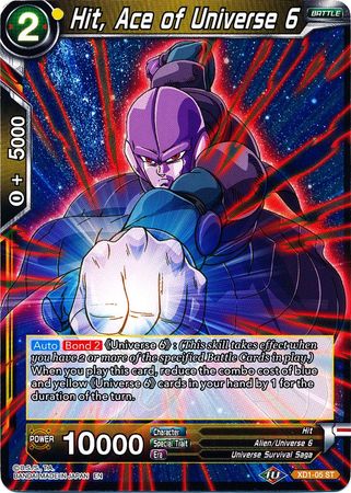 Hit, Ace of Universe 6 (XD1-05) [Assault of the Saiyans] | Pegasus Games WI