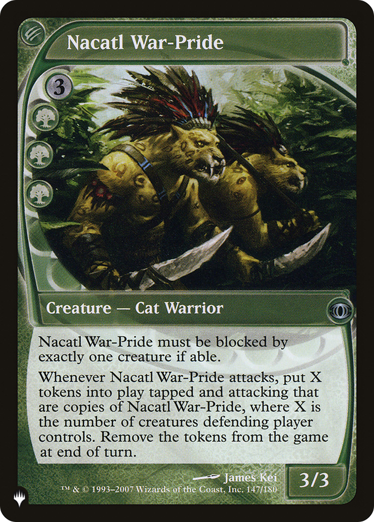 Nacatl War-Pride [The List] | Pegasus Games WI