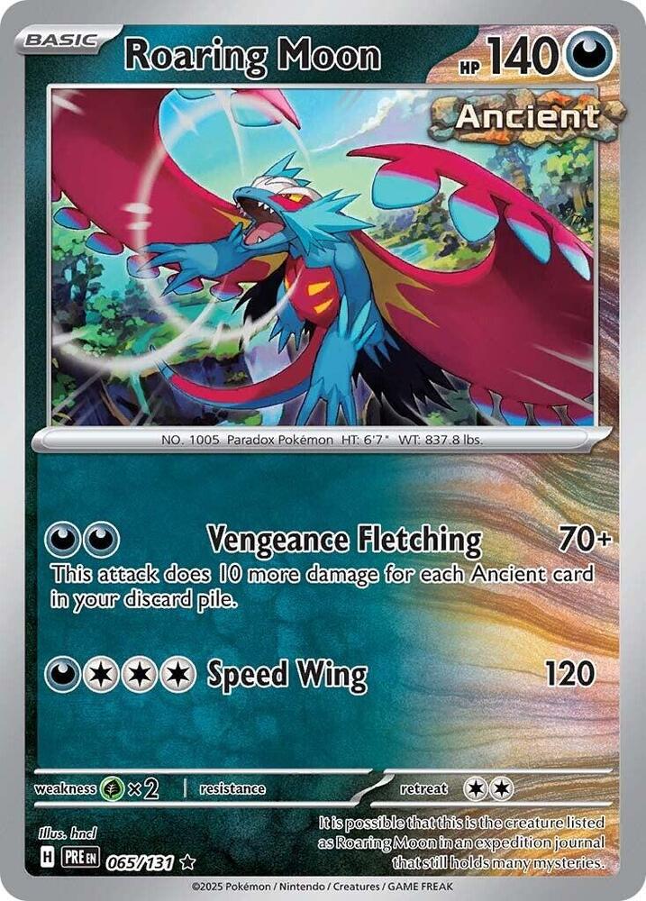 Roaring Moon (065/131) [Scarlet & Violet: Prismatic Evolutions] | Pegasus Games WI