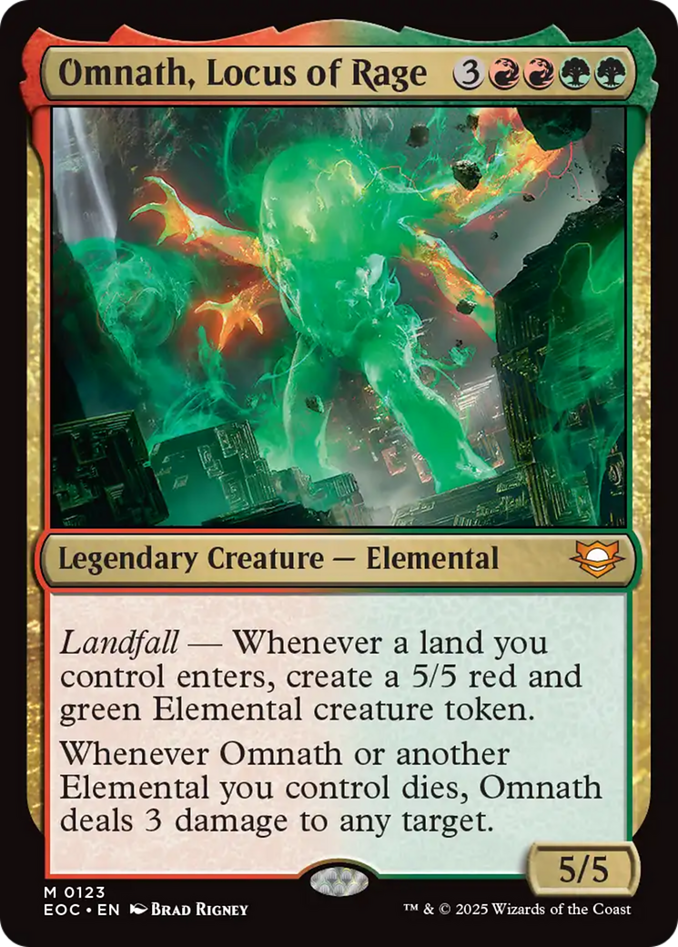 Omnath, Locus of Rage [Edge of Eternities Commander] | Pegasus Games WI