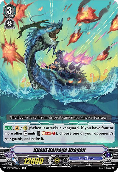 Spout Barrage Dragon (V-BT11/070EN) [Storm of the Blue Cavalry] | Pegasus Games WI