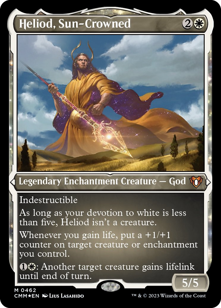 Heliod, Sun-Crowned (Foil Etched) [Commander Masters] | Pegasus Games WI
